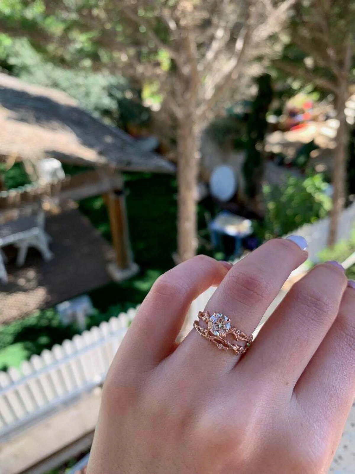 14K Rose Gold Engagement Ring N55346
