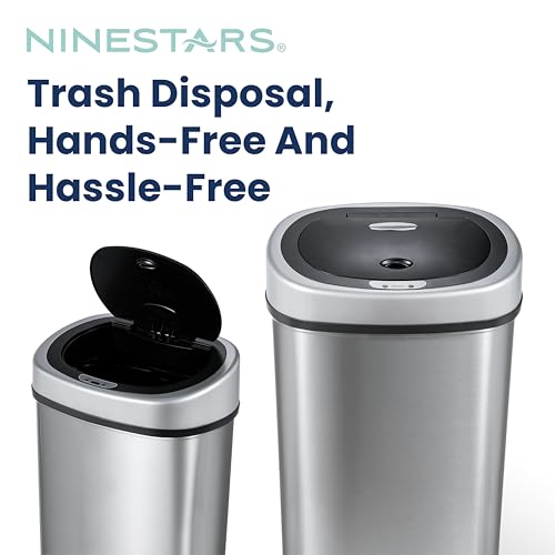 Automatic Touchless Trash Can 13 Gal Stainless Steel X245