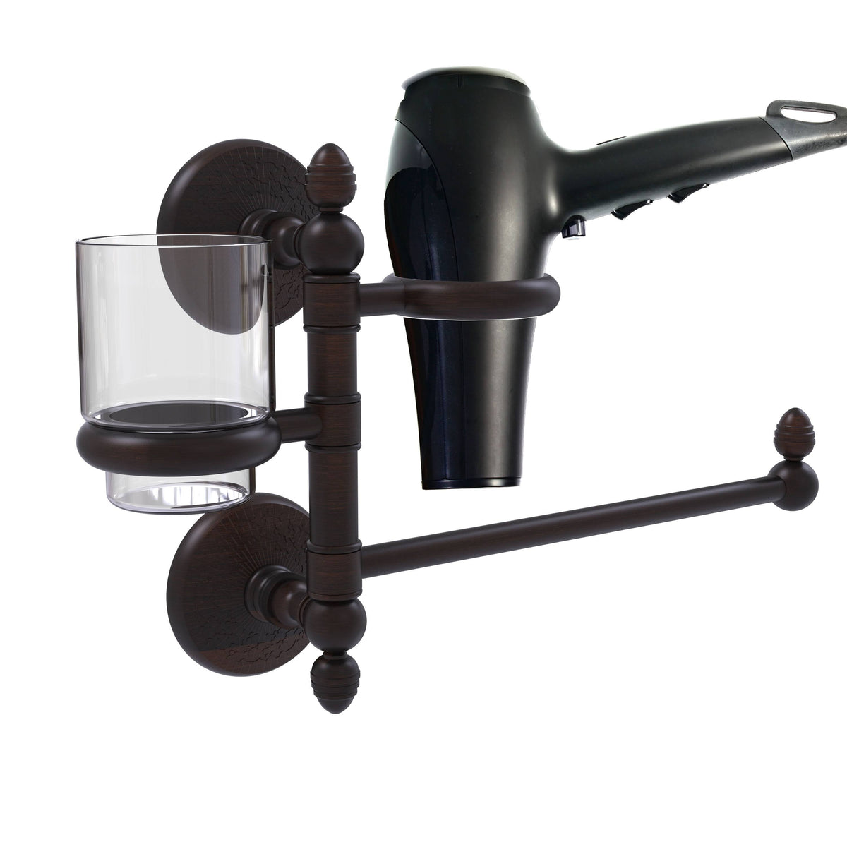 Venetian Bronze Hair Dryer Holder and Organizer T200730