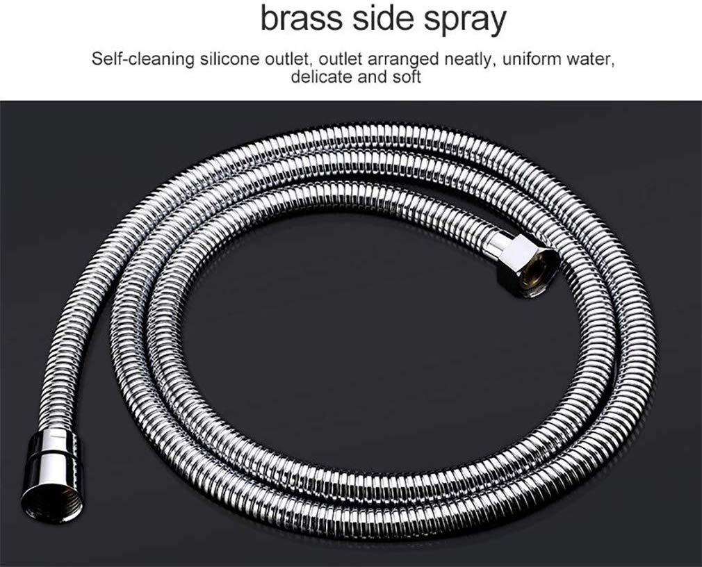 16 Inch Square Ceiling Mounted Thermostatic Rainfall LED Shower With Body Jets T751729