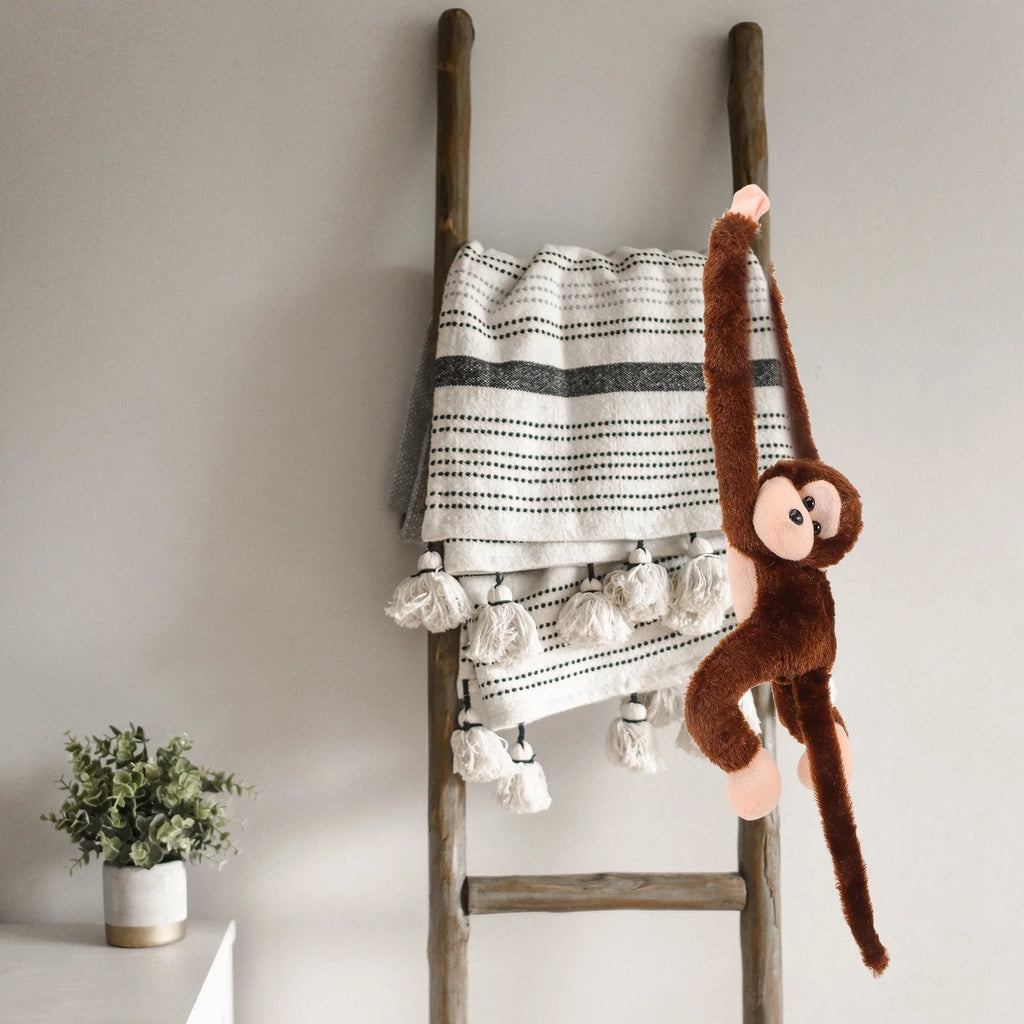 2Pcs Hanging Plush Monkey Doll Stuffed Animal Toy C63881
