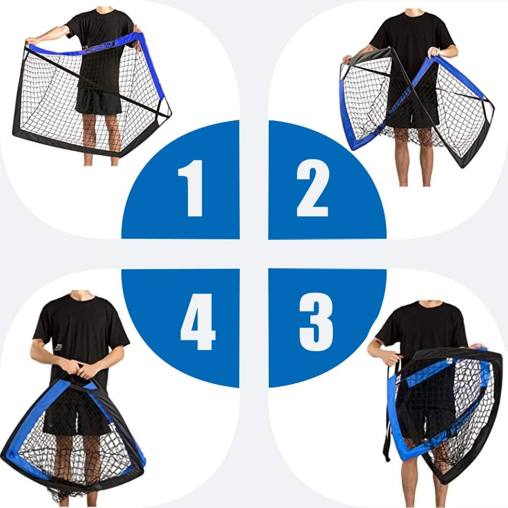 Set of 2 Pop Up Soccer Goals with Carrying Case Y885