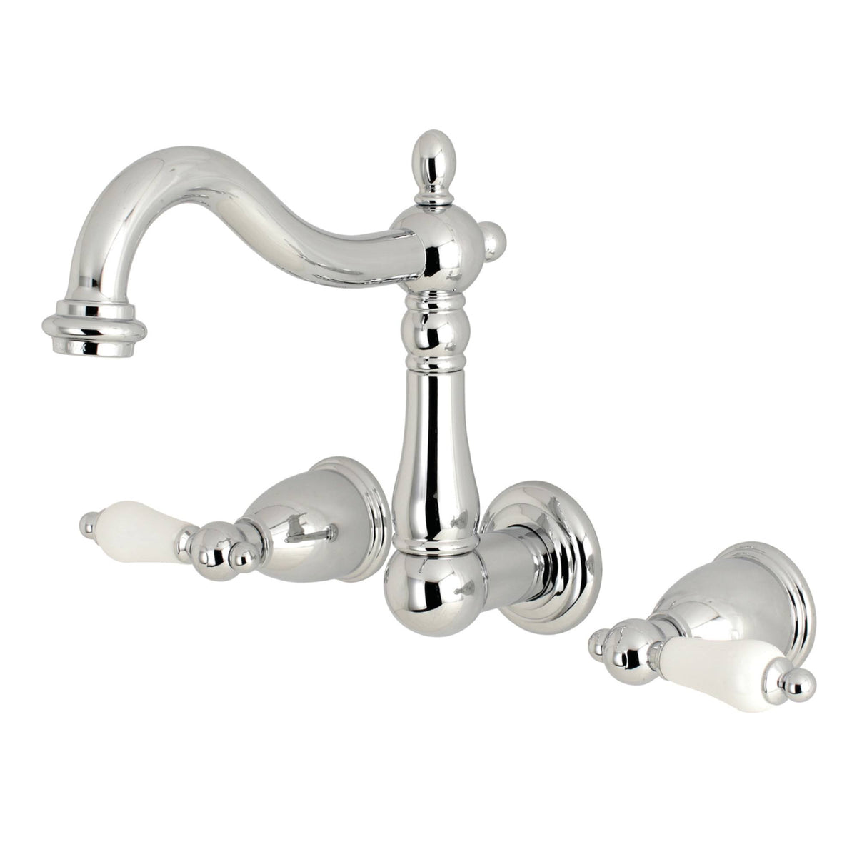 Polished Chrome Wall Mount Bathroom Faucet K325