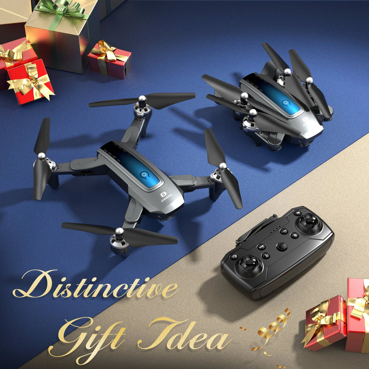Camera Drone with Carrying Case and 2 Batteries C605947