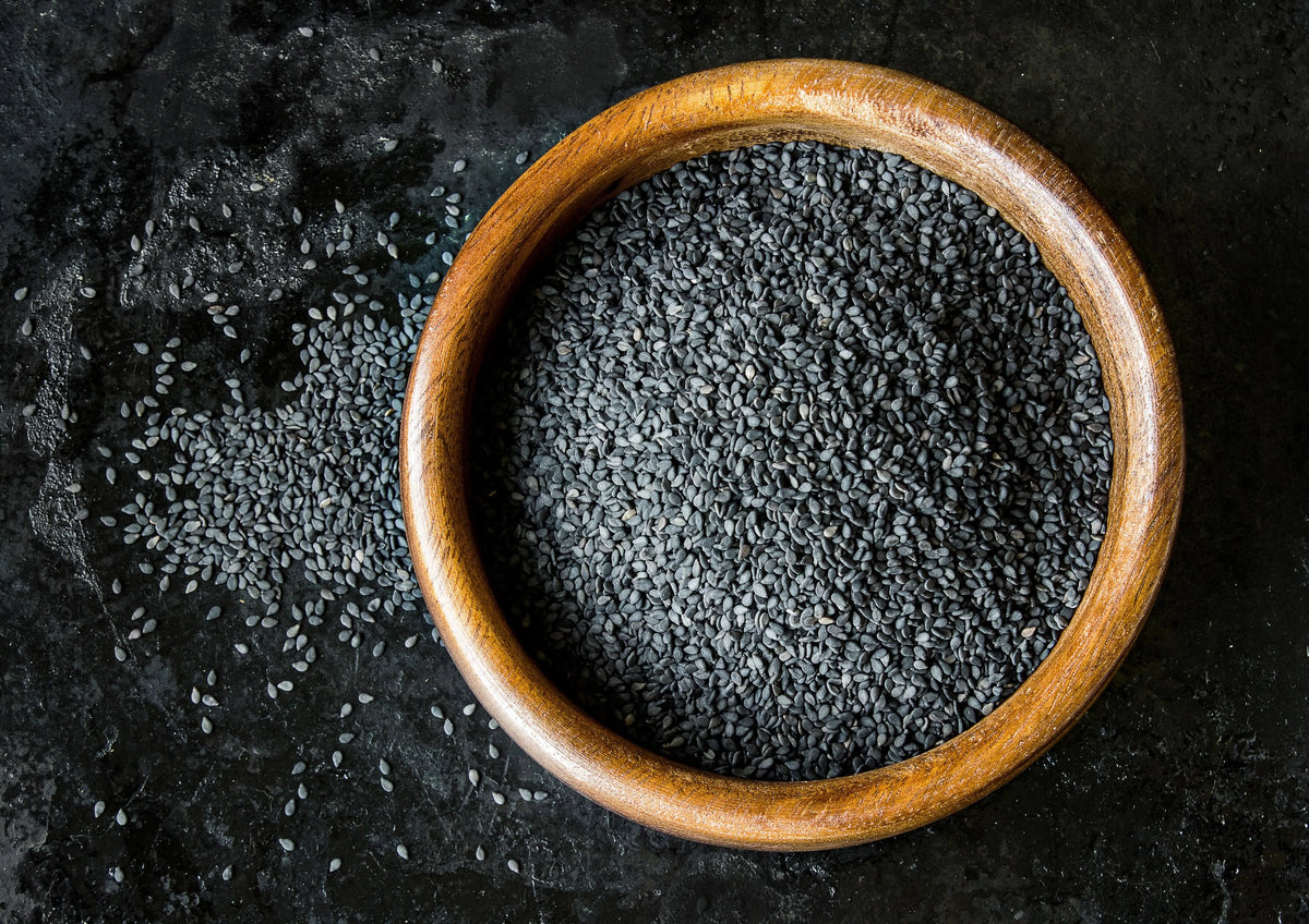 Black Sesame Seeds, 16 Pounds — Raw, Vegan, Kosher R294355
