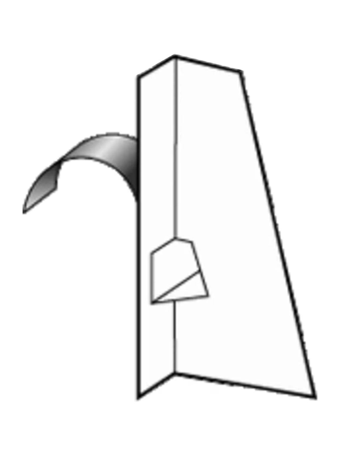 Single-Wing Easel, 6" Tall x 1-1/4" Wide, White Text Board, PK/50 V6120