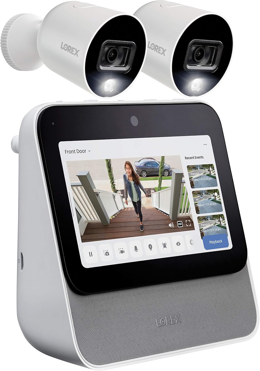 Smart Home Security Center (64GB) with 2 x 1080p HD Wi-Fi Cameras with Color Night Vision Y2893