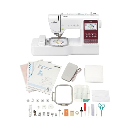 Computerized Sewing and Embroidery Machine with 4 x 4-inch Embroidery Area F1155
