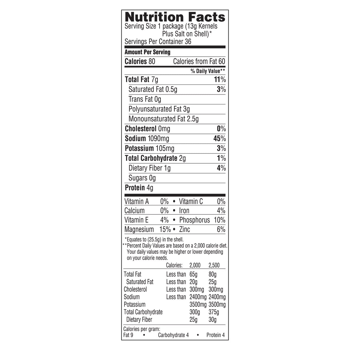 Sunflower Seeds 36 ct 0.9 oz Bags M3808