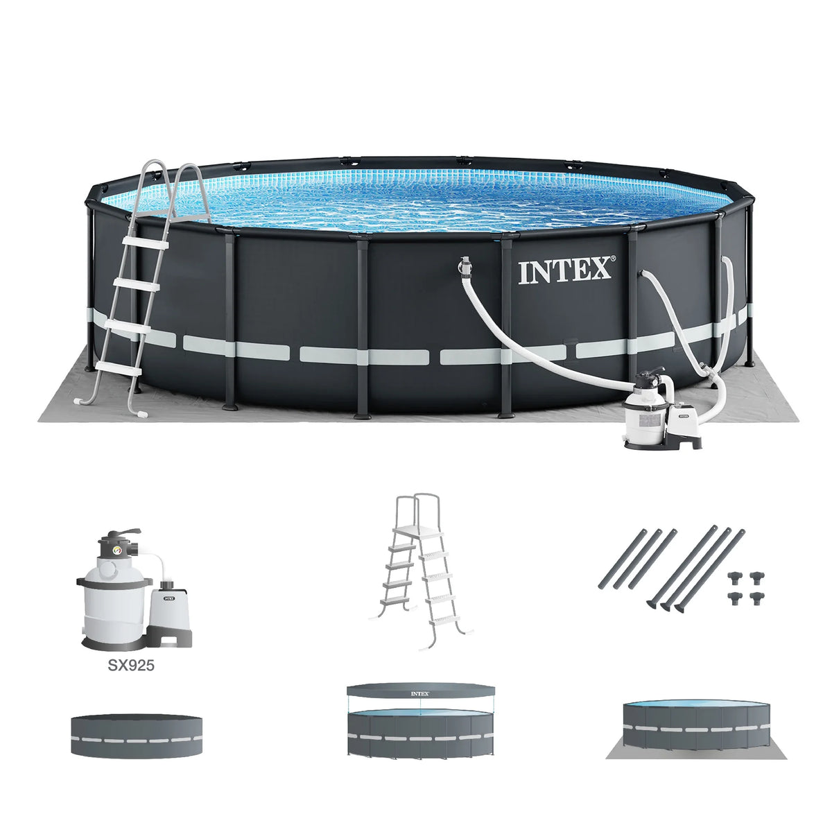 Round Above Ground Swimming Pool Set U51536