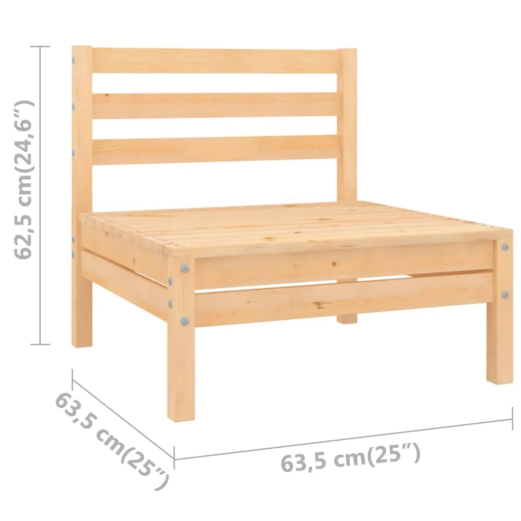 Solid Pinewood Patio Sofa Z205