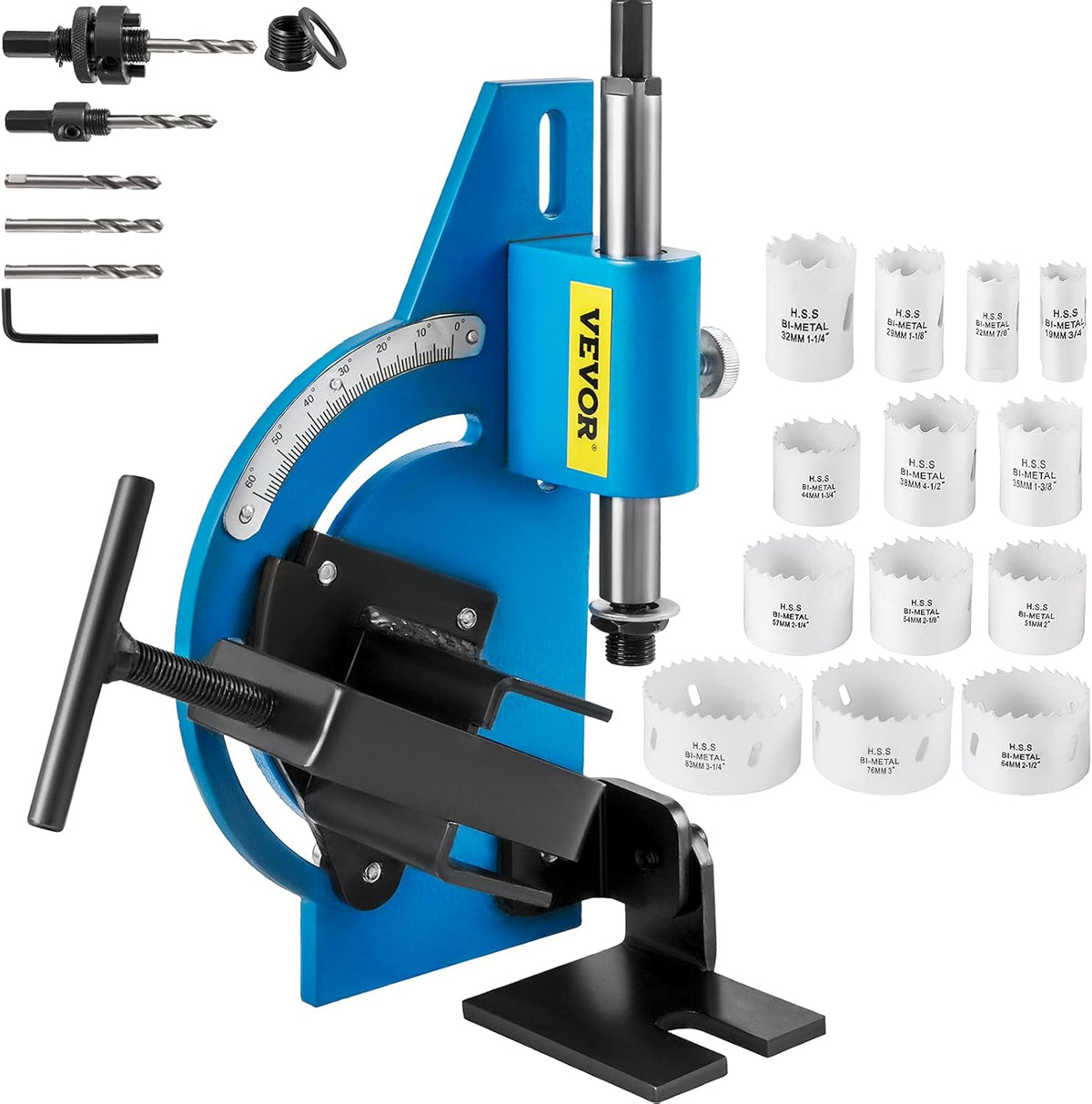 18 Pc Bi-Metal Hole Saw Tube Notcher Kit with Case R621