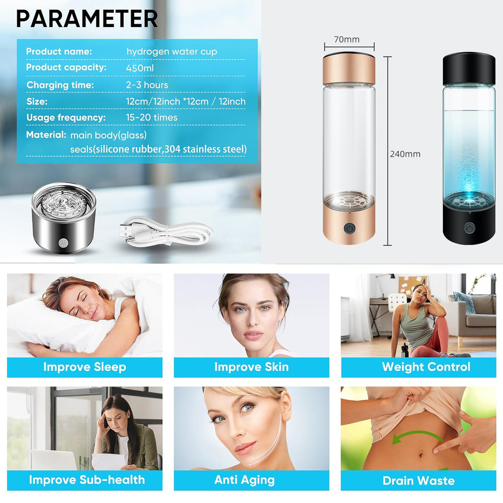 Hydrogen Water Bottle O497