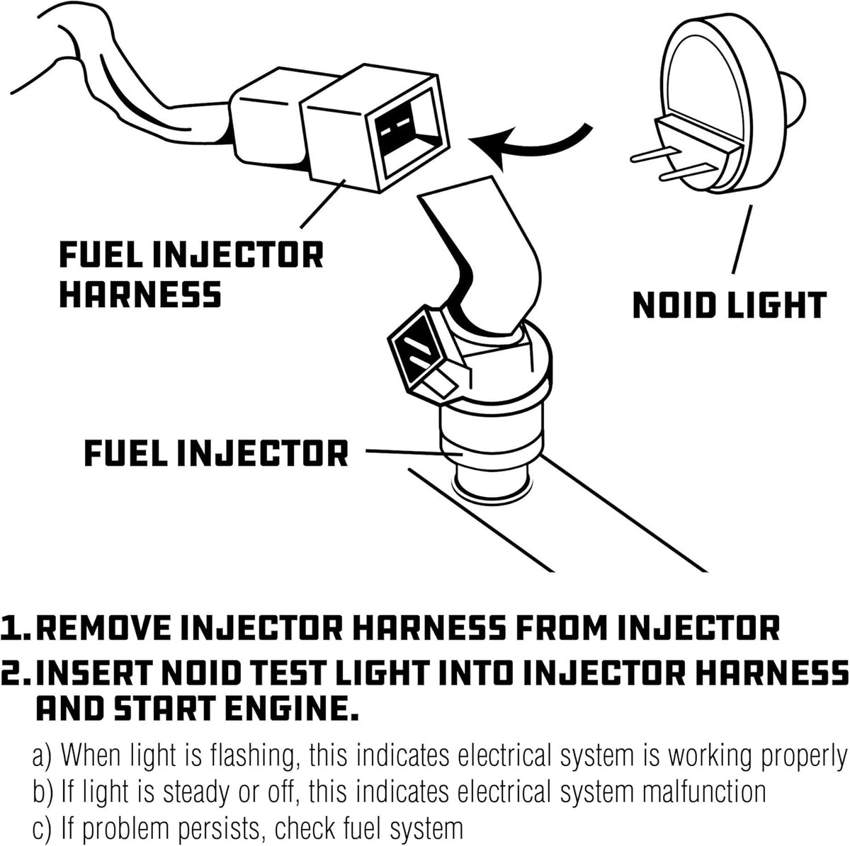 Fuel Injection Test Noid Light Tool Set Pack of 2 N43819