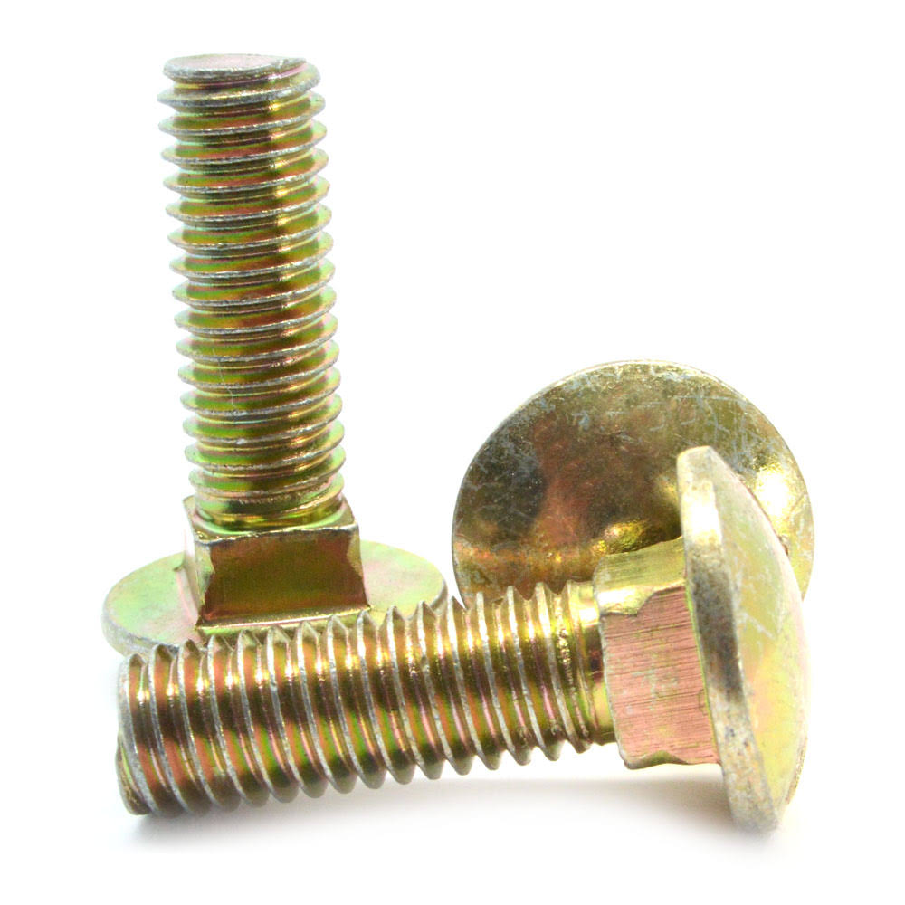 3/4-10 x 5 Grade 8 Carriage Bolt Alloy Steel Yellow Zinc Plated A64762