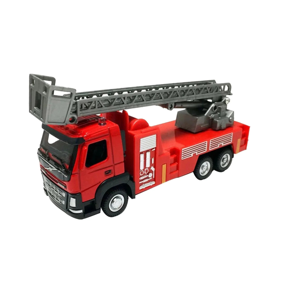 2Pc Metal Alloy Fire Ladder Truck Model 1:50 Y421