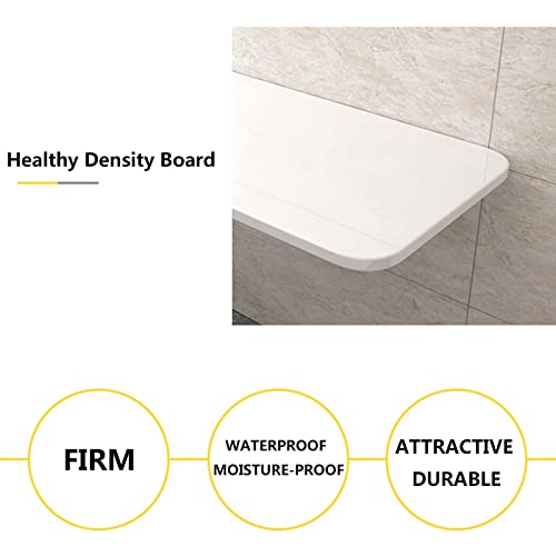 Heavy Duty Wall-Mounted Drop-Leaf Table White L90xW50cm X188096