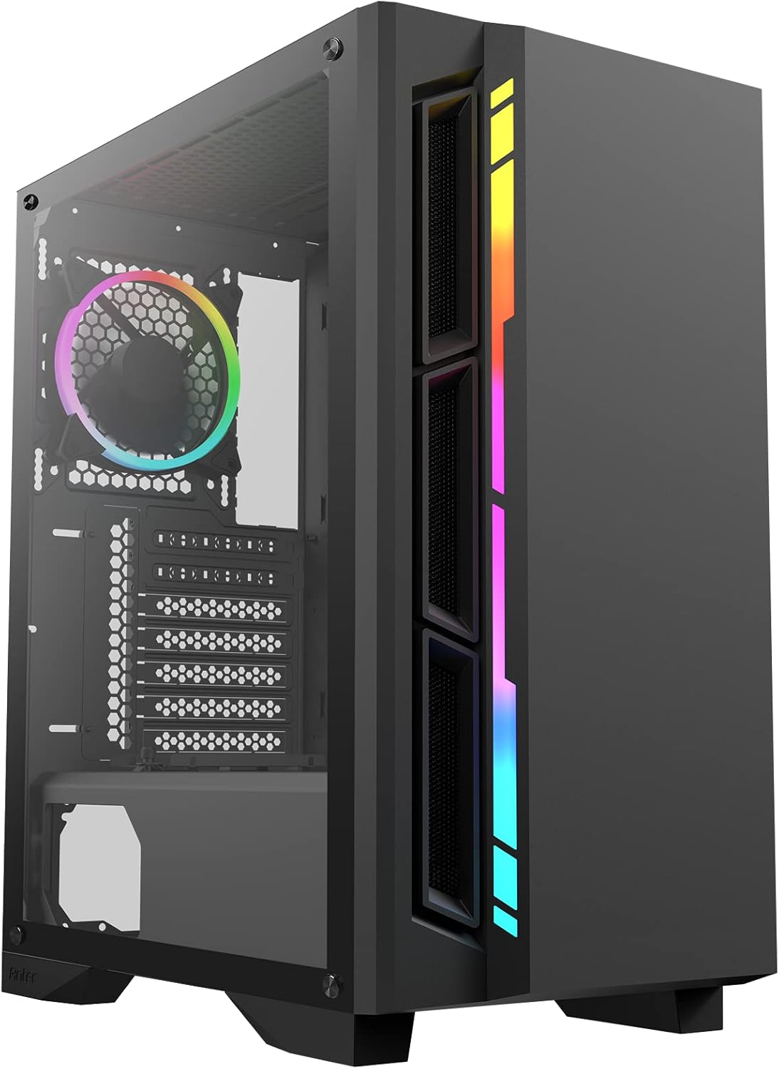 Black Mid Tower ATX Gaming Case with 3x120mm ARGB Fans P8940