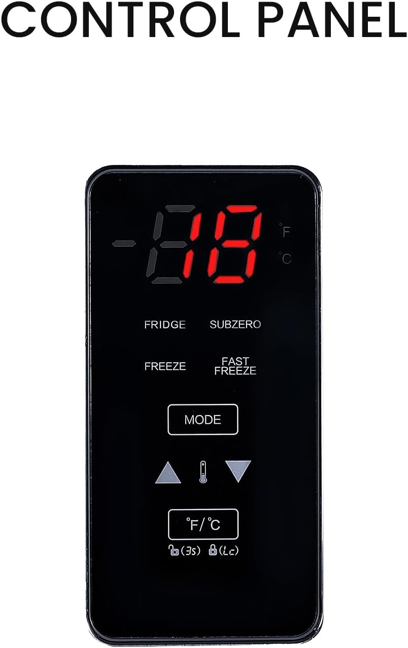 Black 28in Upright Freezer B7178
