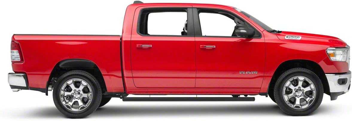 Black Running Boards Compatible with 19-22 RAM 1500 Crew Cab A546
