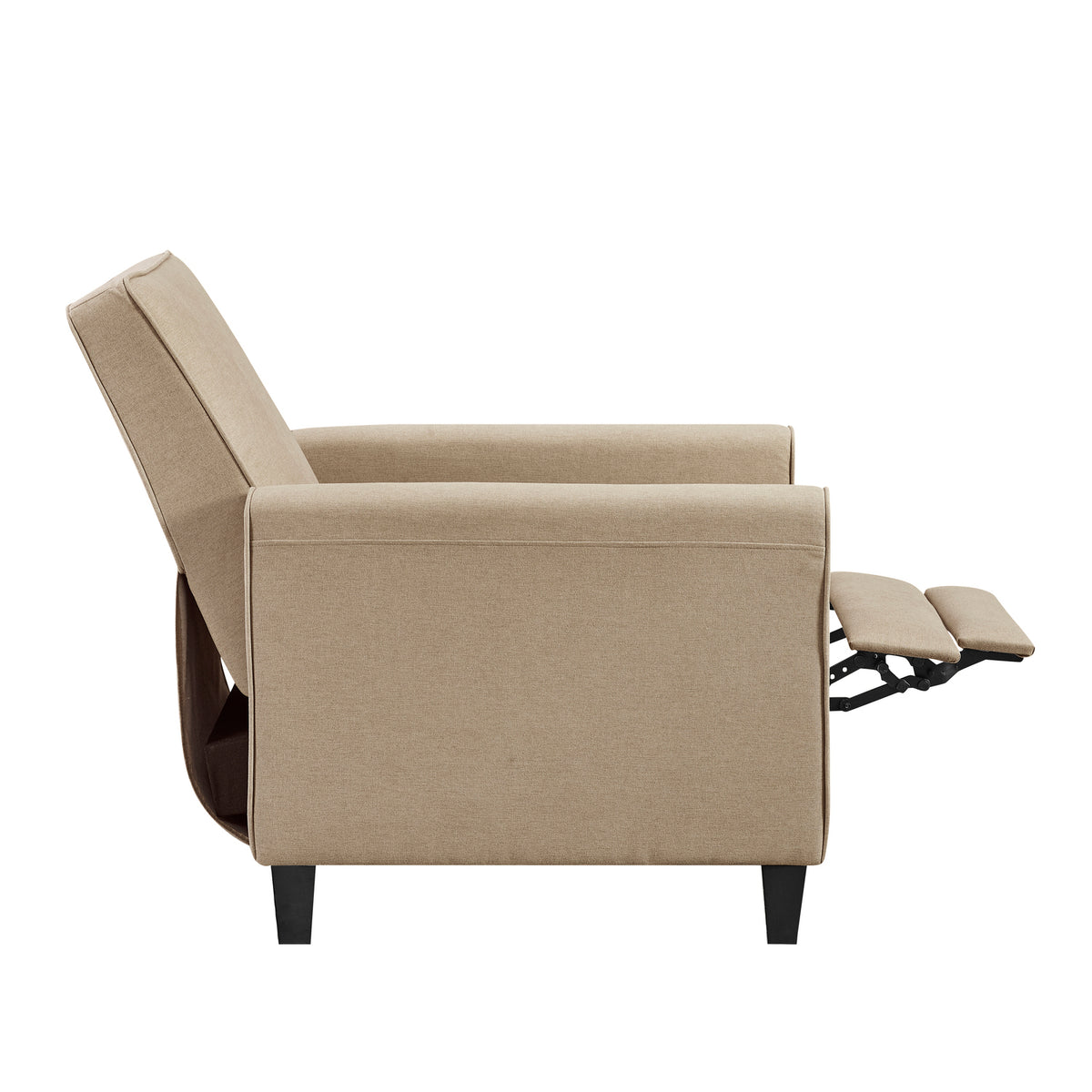 Mocha Linen Upholstered Club Chair Set of 2 K800147