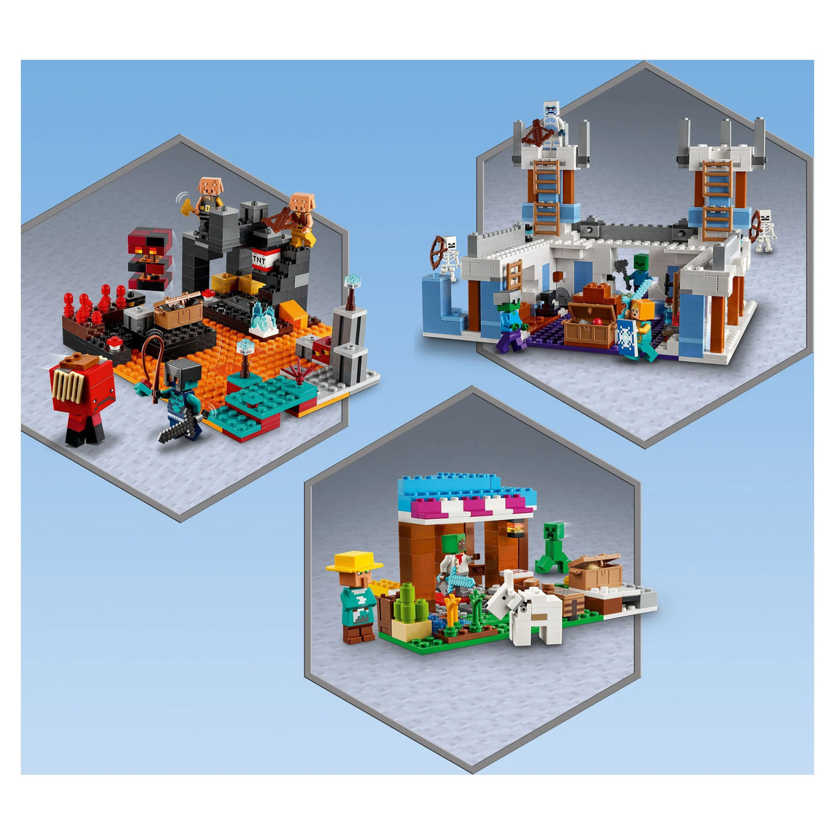 Minecraft Nether Bastion Battle Action Toy Set N78930