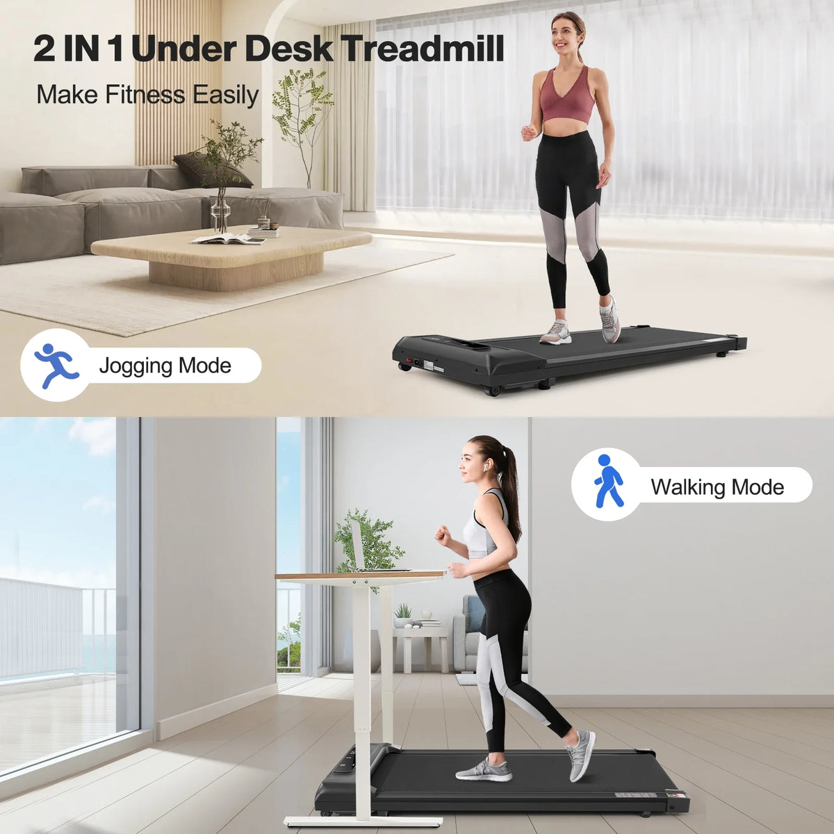 2.5HP Electric Walking Pad Treadmill with LED Display P593633