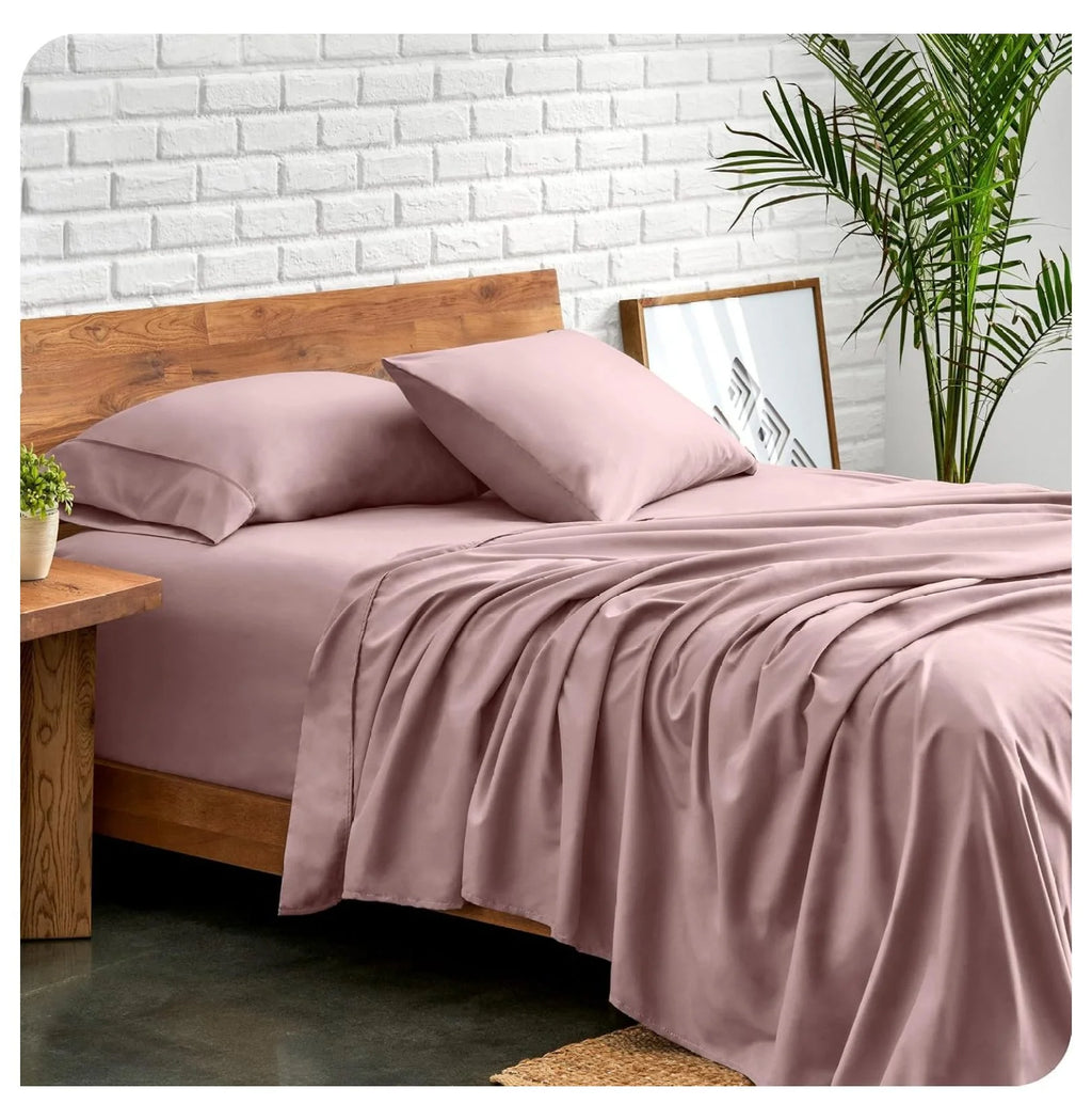 Split Head Flex King 4 Piece Microfiber Bed Sheet Set A683466