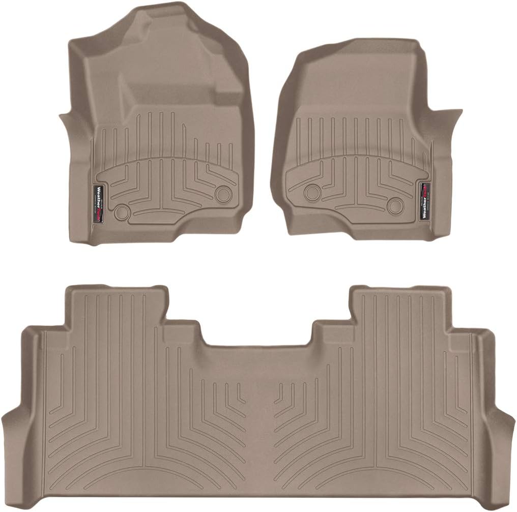 Custom FloorLiner for Ford SuperDuty SuperCrew - 1st & 2nd Row (Black) B818