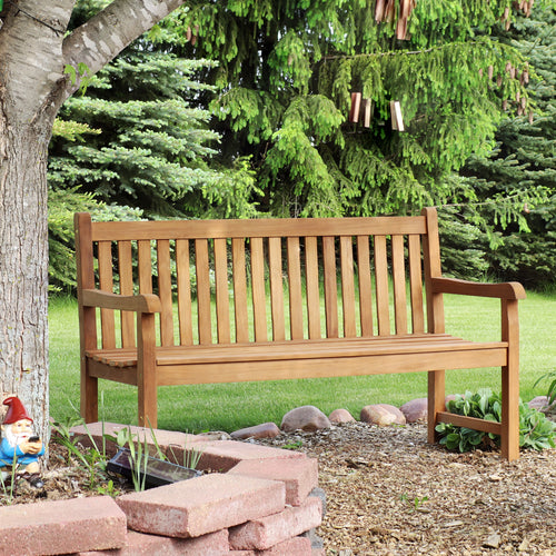 2-Person Teak Wooden Garden Bench F68087