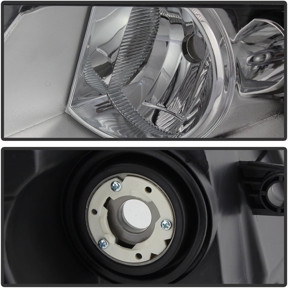 2008-2014 Dodge Avenger Chrome Housing Headlights Replacement Pair Set P610