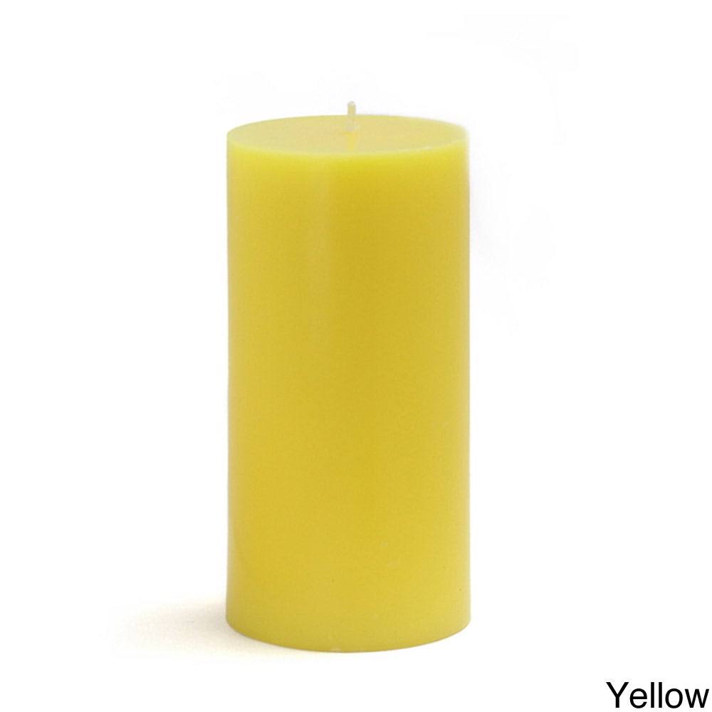 3x6 inch Citronella Pillar Candles Case of 12 White L29617