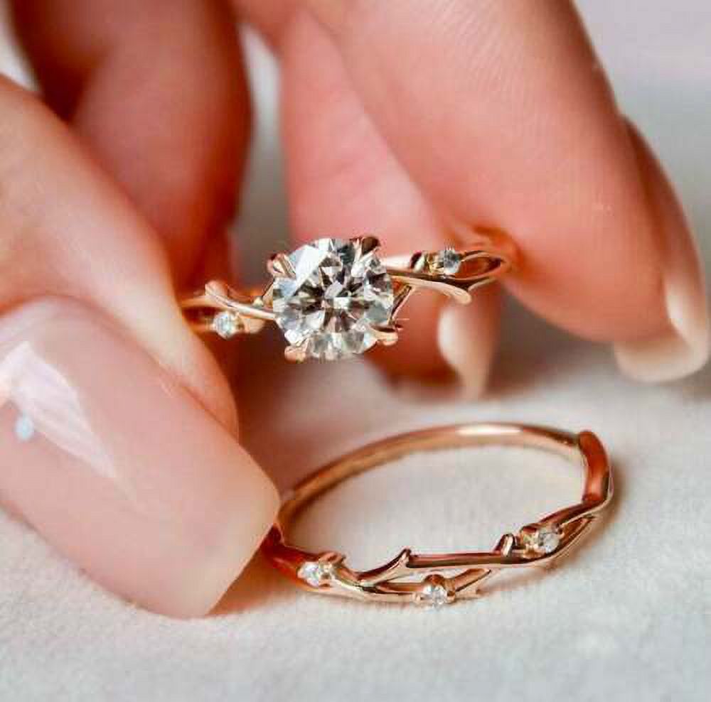 14K Rose Gold Engagement Ring N55346