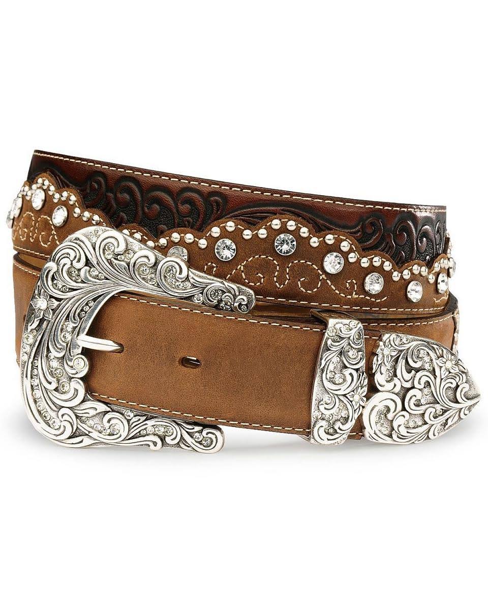 Brown Crystal Belt S2557