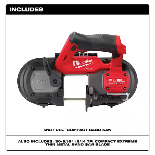 12V Cordless Compact Band Saw with Starter Kit M496446