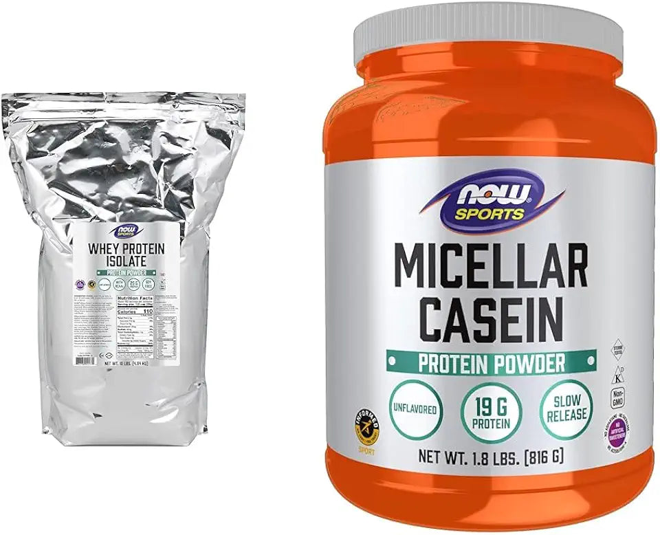 Unflavored Whey Protein Isolate and Micellar Casein Powder Y69476