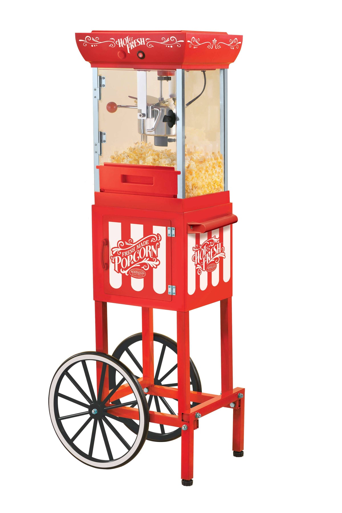 Red Vintage Popcorn Cart J133293