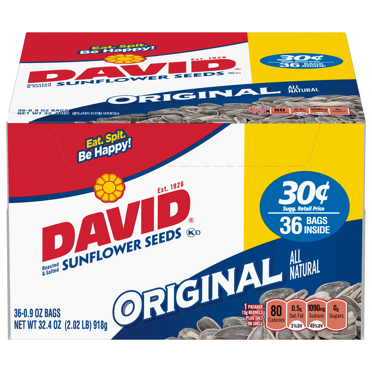 Sunflower Seeds 36 ct 0.9 oz Bags M3808