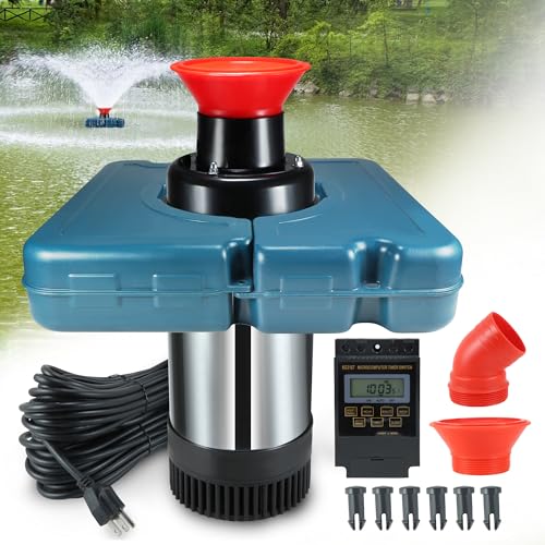 1HP 110V Stainless Steel Floating Pond Fountain Aerator P421918