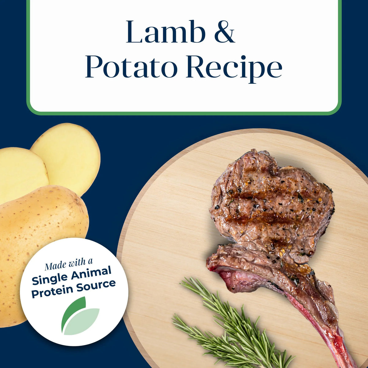 Grain-Free Dry Dog Food, Lamb & Potato Recipe, 22-lb. Bag J21262