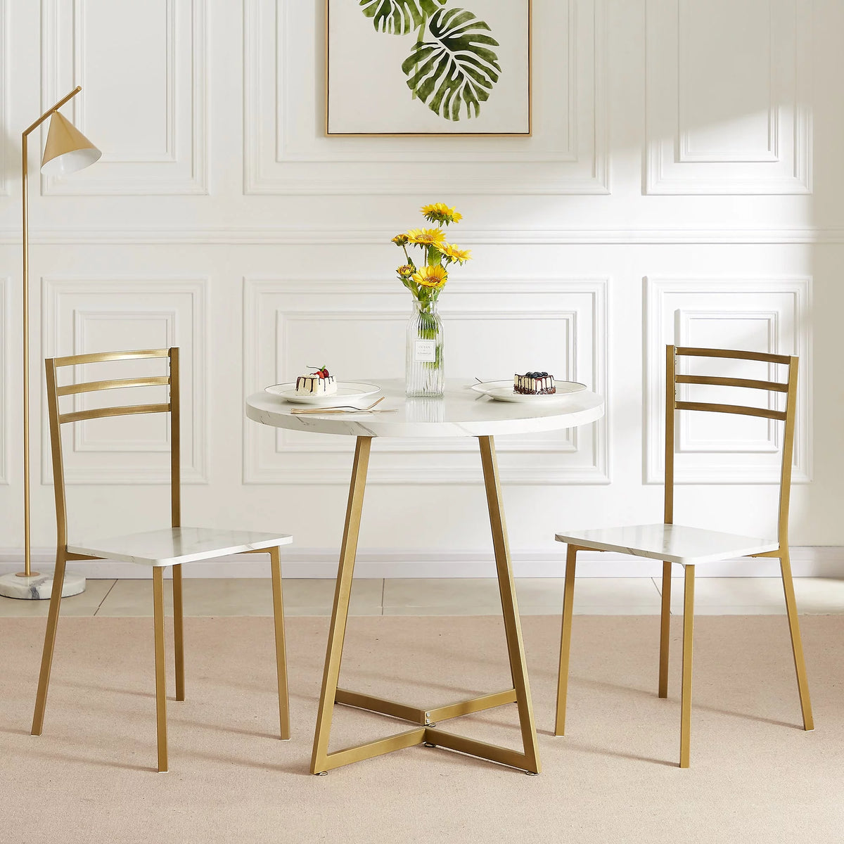 3 Piece Dining Table Set with 2 Chairs H3024