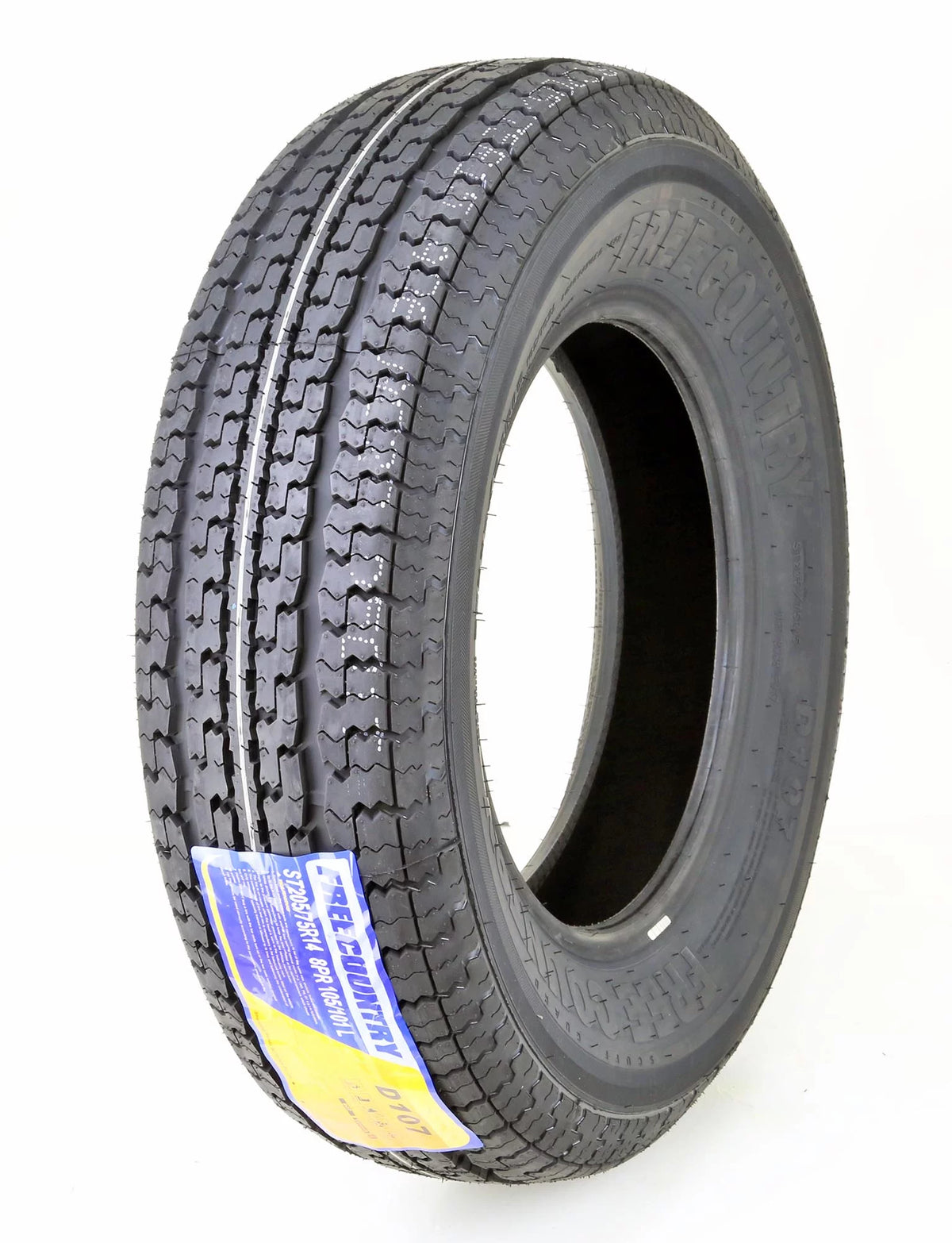 Trailer Tire ST205/75R14 8PR Load Range D Steel Belted Set 1 Y827416