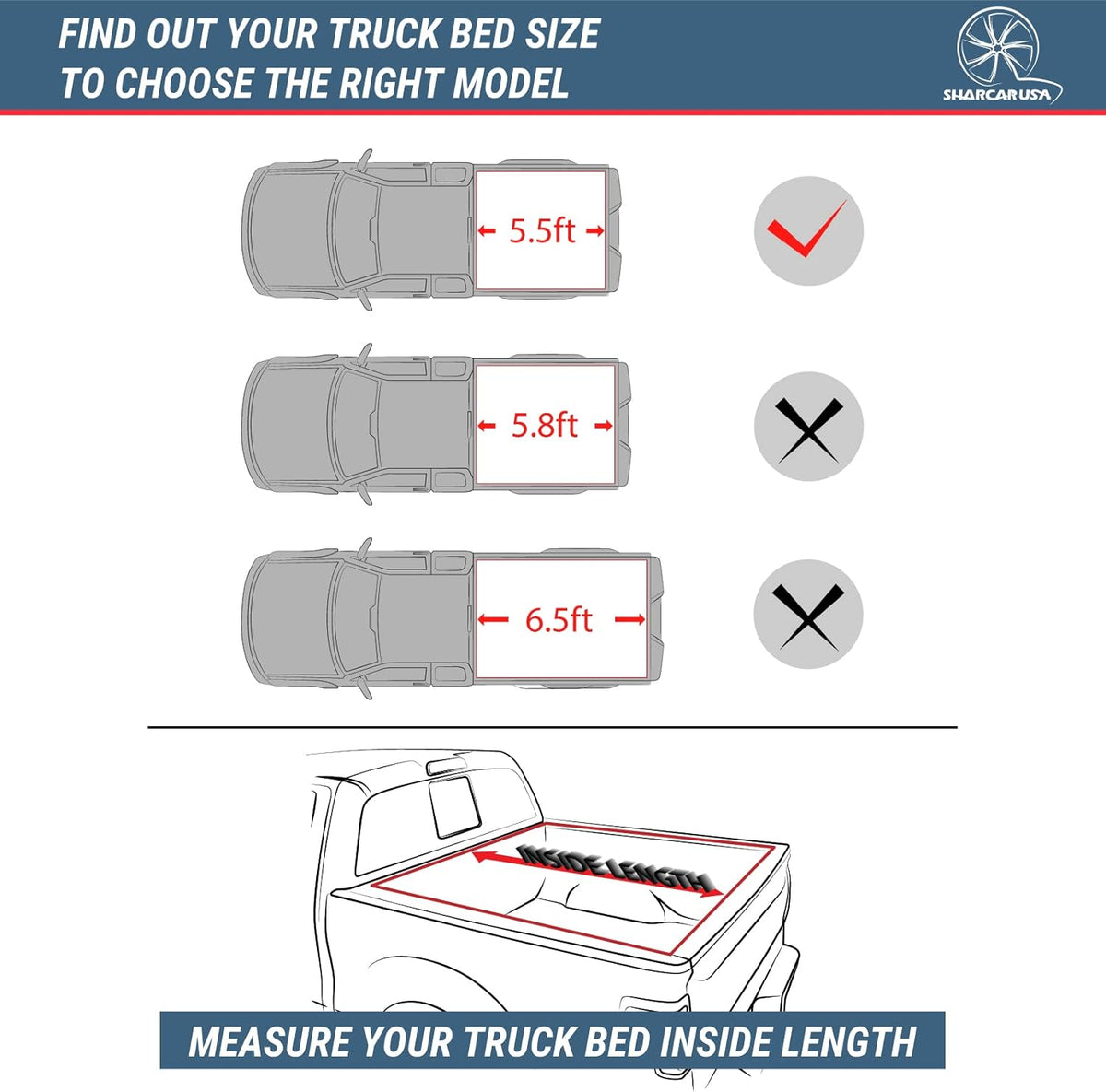 Hard Quad-Fold Truck Bed Tonneau Cover B875