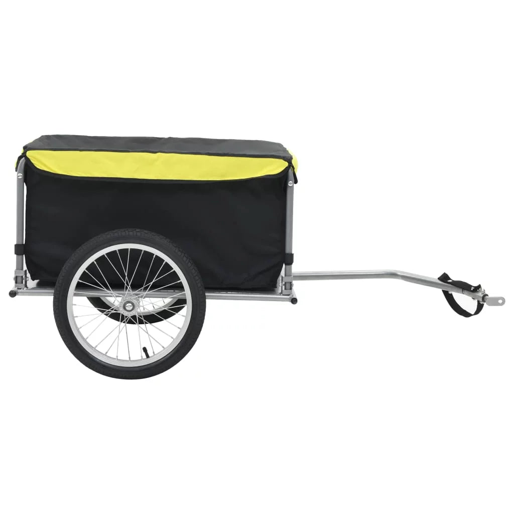 Bike Cargo Trailer Black and Yellow 143.3 lb J264