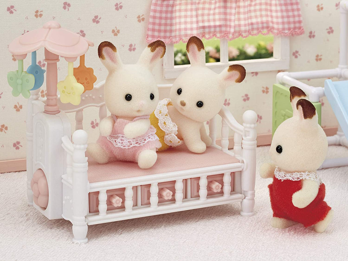 Crib with Mobile Dollhouse Furniture Set B10049