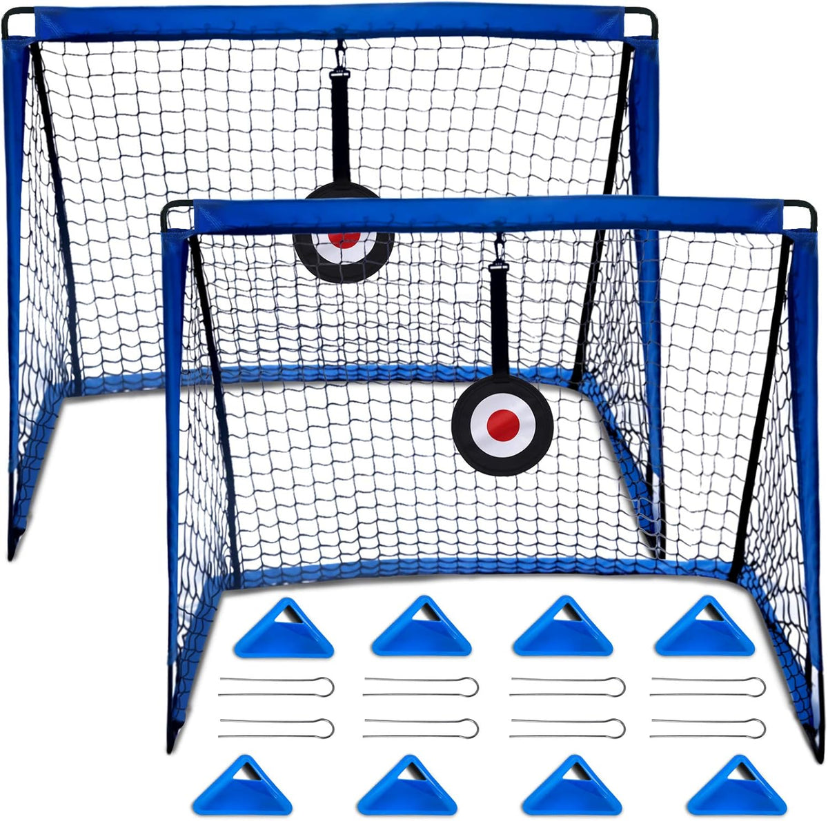 Set of 2 Pop Up Soccer Goals with Carrying Case Y885