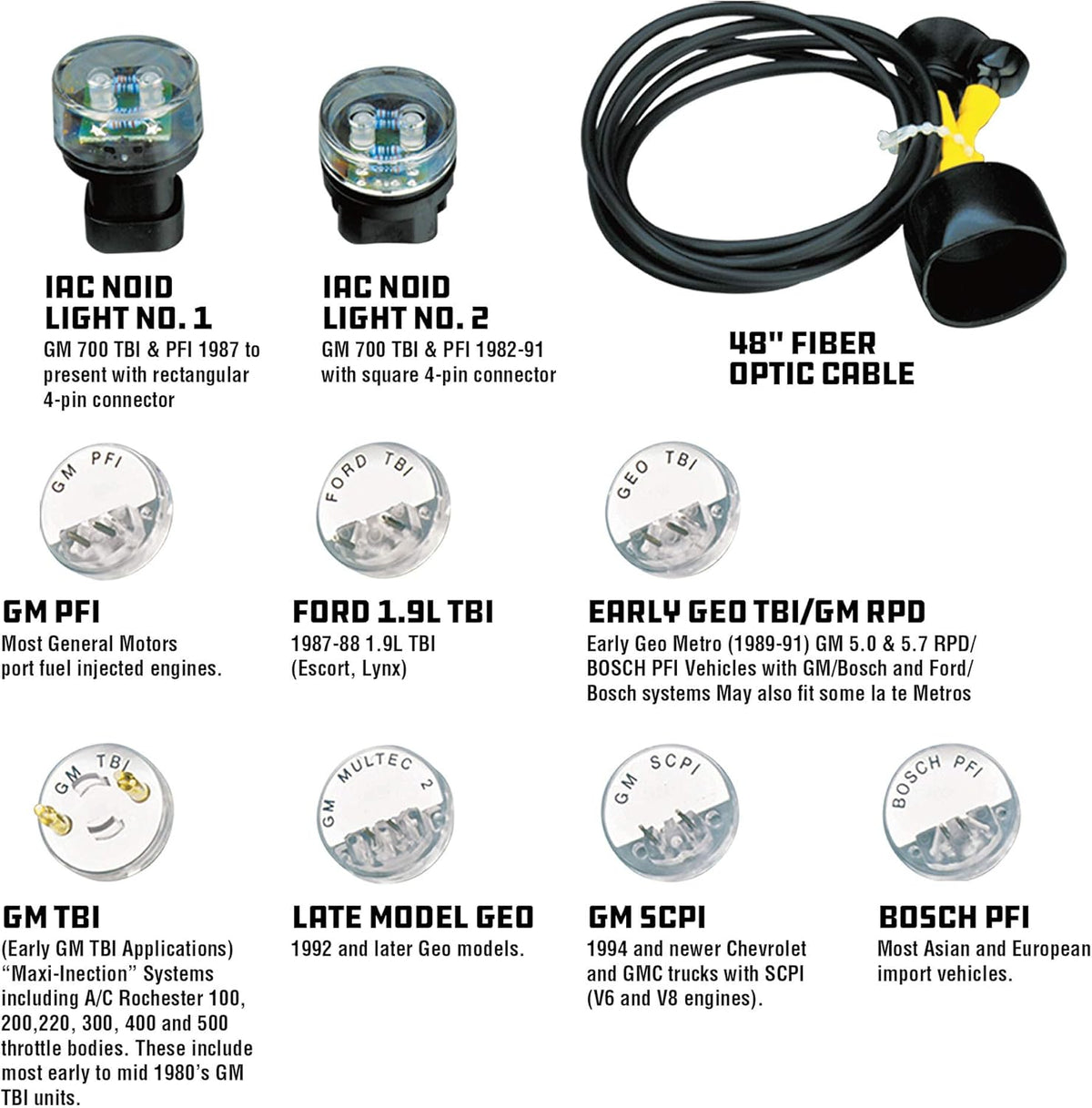 Fuel Injection Test Noid Light Tool Set Pack of 2 N43819