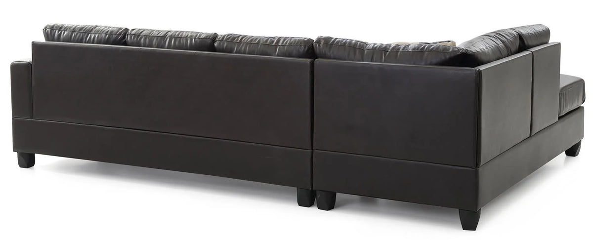 Cappuccino 2-Piece Sectional Sofa D5683