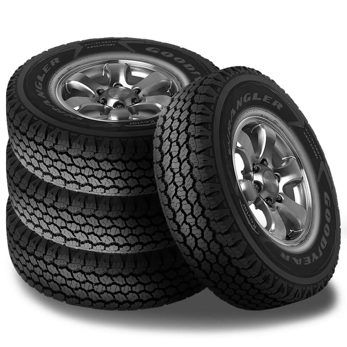 4 Goodyear Wrangler All Terrain Adventure Tires 245/75R17 W681