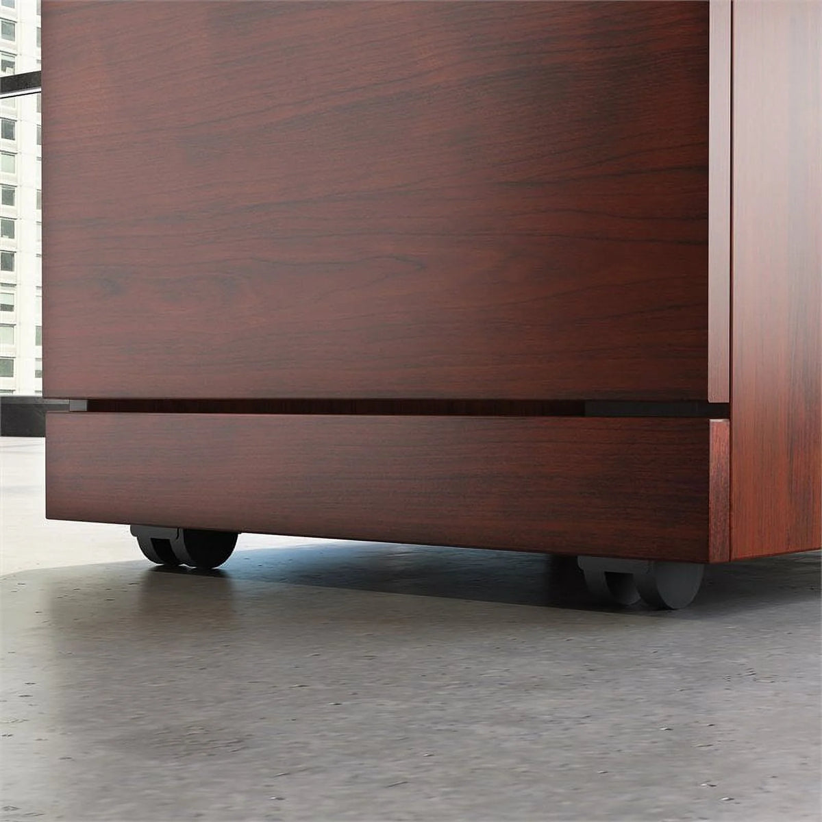 2 Drawer Engineered Wood Mobile File Cabinet Y41232